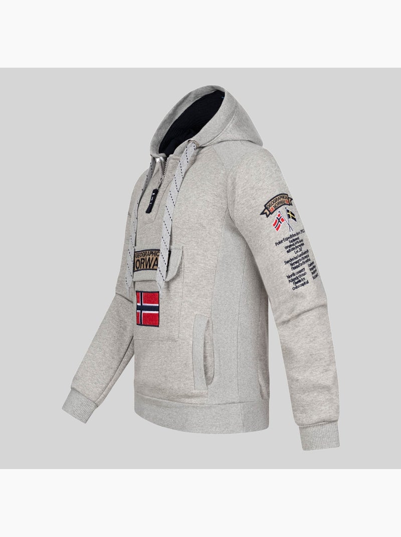 Sweatshirt com capuz gymclass – geographical norway Vermelho - Kiabi