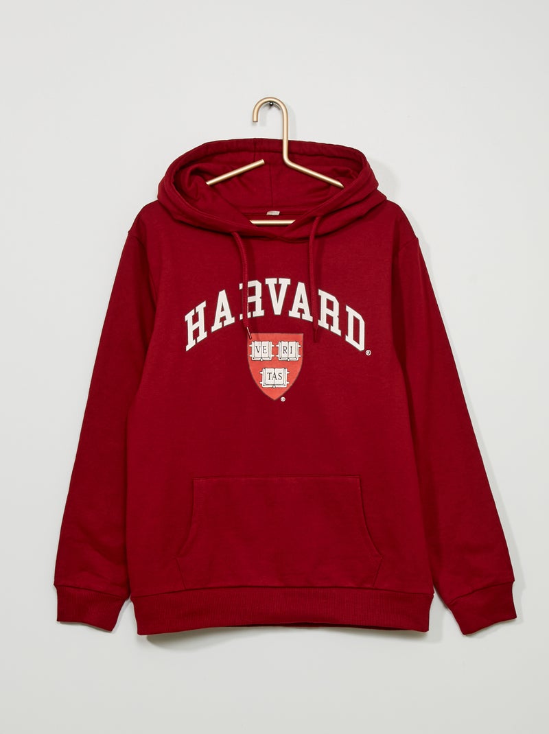 Sweatshirt com capuz 'Harvard University' BEGE - Kiabi