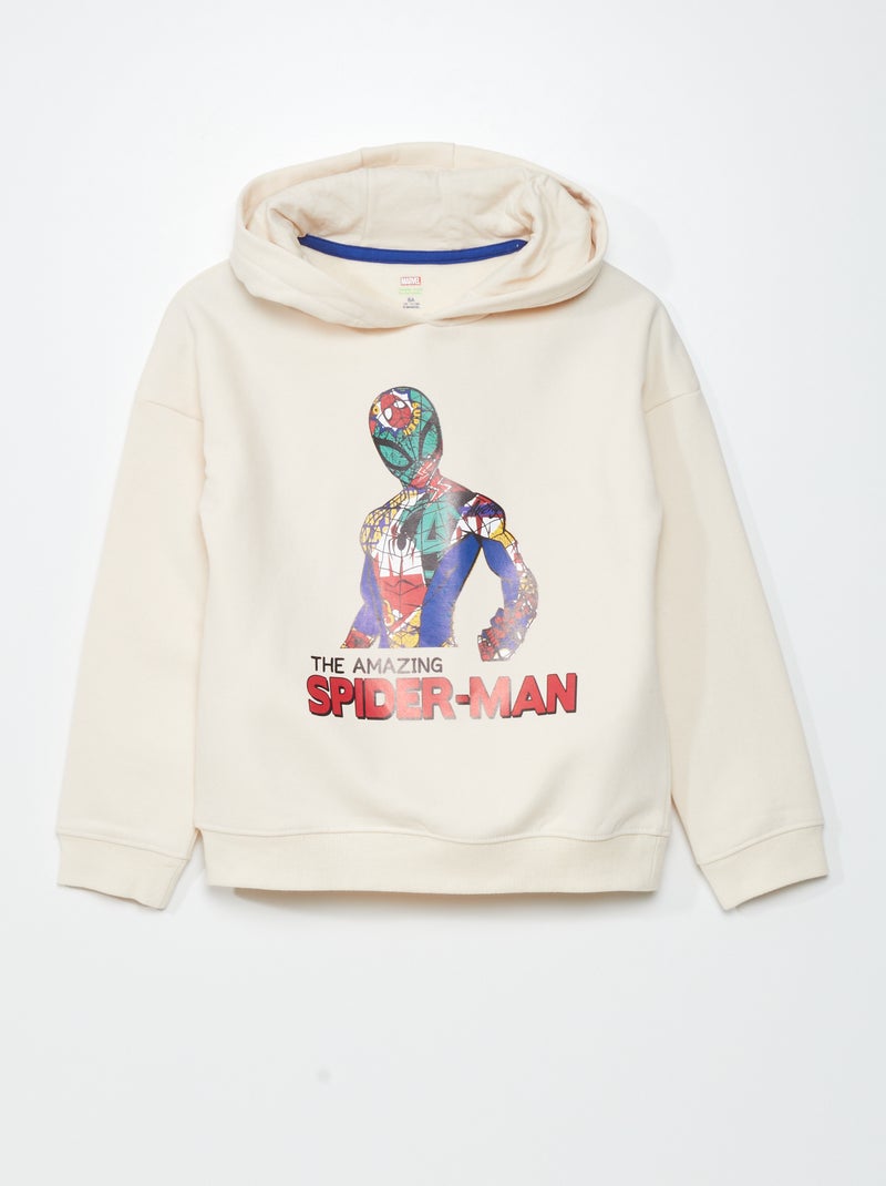 Sweatshirt com capuz 'Homem-Aranha' BEGE - Kiabi
