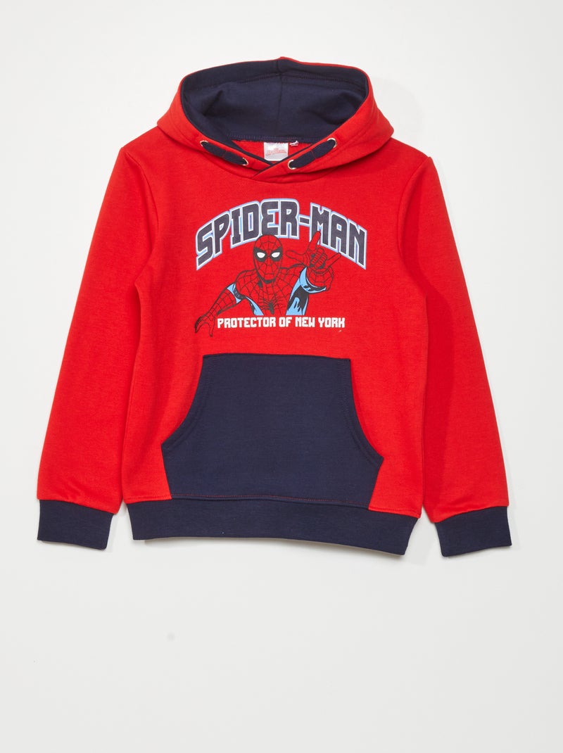 Sweatshirt com capuz 'Homem-Aranha' VERMELHO - Kiabi