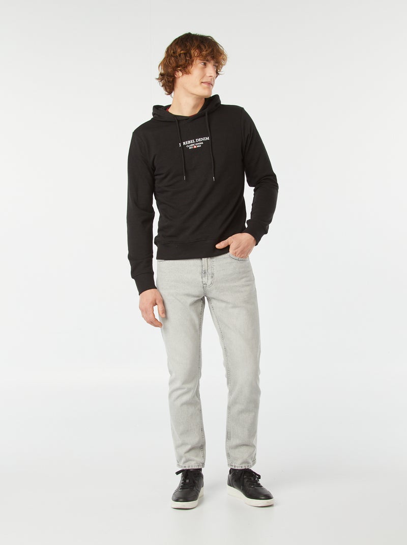 Sweatshirt com capuz 'JJ Rebel' Preto - Kiabi