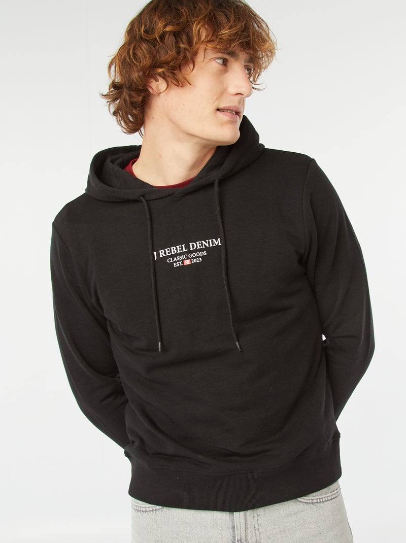 Sweatshirt com capuz 'JJ Rebel' Preto - Kiabi