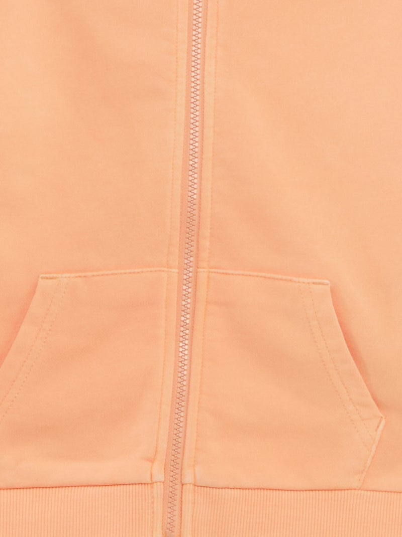 Sweatshirt com capuz LARANJA - Kiabi