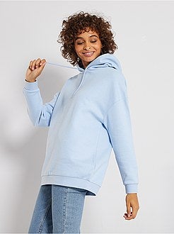 Sweatshirt com capuz largo - Kiabi