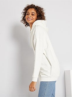 Sweatshirt com capuz largo - Kiabi