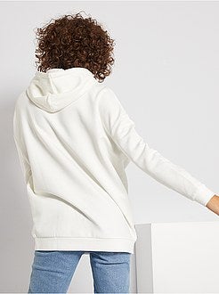 Sweatshirt com capuz largo - Kiabi