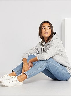 Sweatshirt com capuz largo - Kiabi