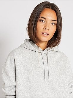 Sweatshirt com capuz largo - Kiabi