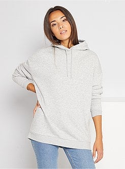 Sweatshirt com capuz largo - Kiabi