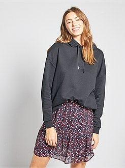 Sweatshirt com capuz largo - Kiabi