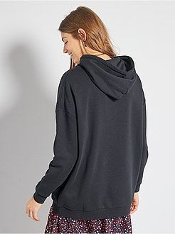 Sweatshirt com capuz largo - Kiabi