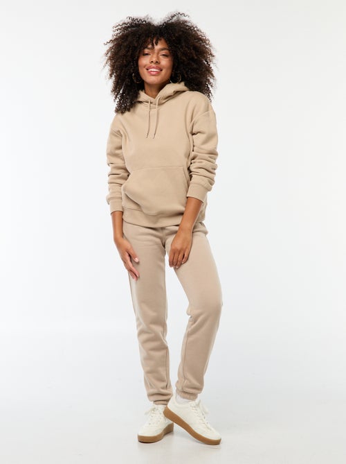 Sweatshirt com capuz lisa - Kiabi