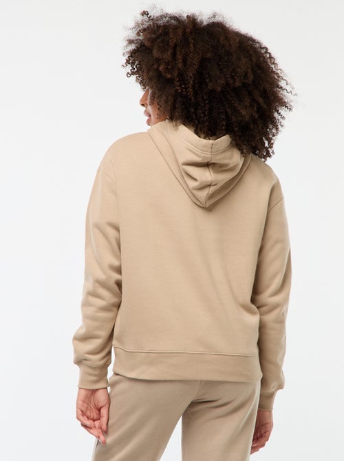 Sweatshirt com capuz lisa - Kiabi