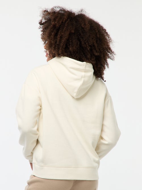 Sweatshirt com capuz lisa - Kiabi