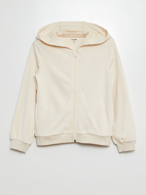 Sweatshirt com capuz lisa - Kiabi