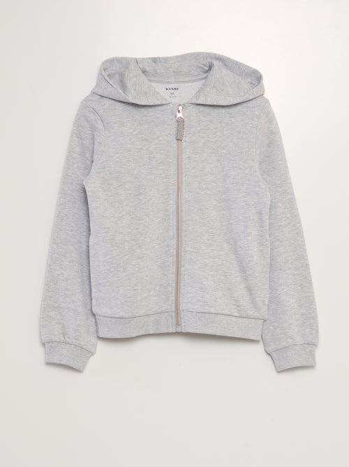 Sweatshirt com capuz lisa - Kiabi