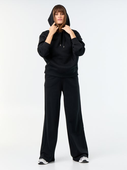 Sweatshirt com capuz lisa e bolso canguru - Kiabi