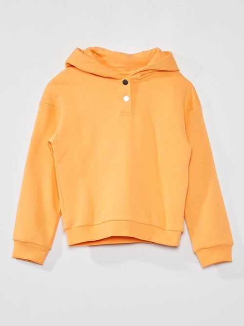 Sweatshirt com capuz lisa - Kiabi