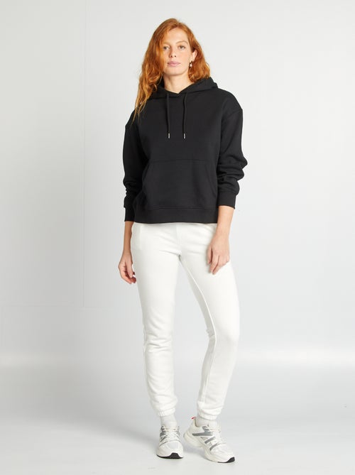 Sweatshirt com capuz lisa - Kiabi