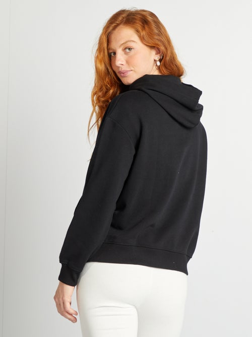 Sweatshirt com capuz lisa - Kiabi