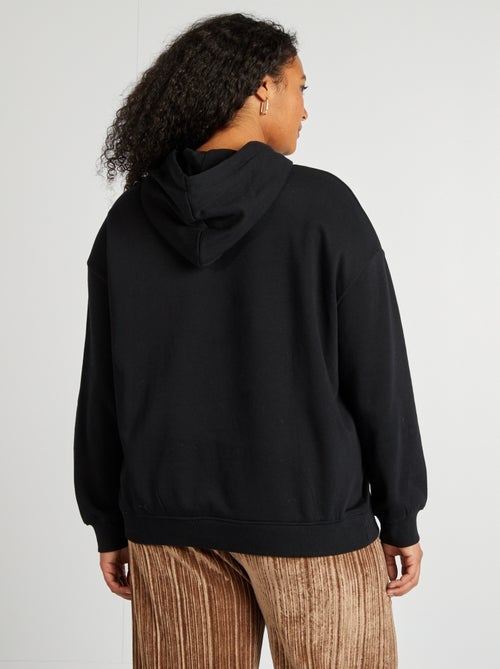 Sweatshirt com capuz lisa - Kiabi
