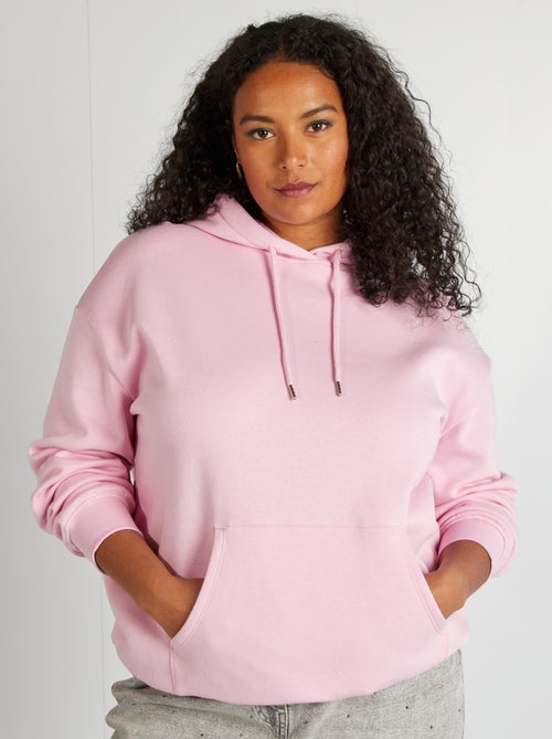Sweatshirt com capuz lisa - Kiabi