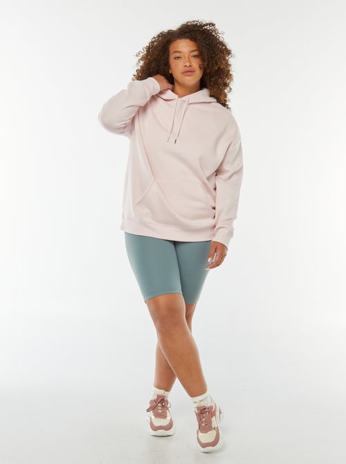 Sweatshirt com capuz lisa - Kiabi