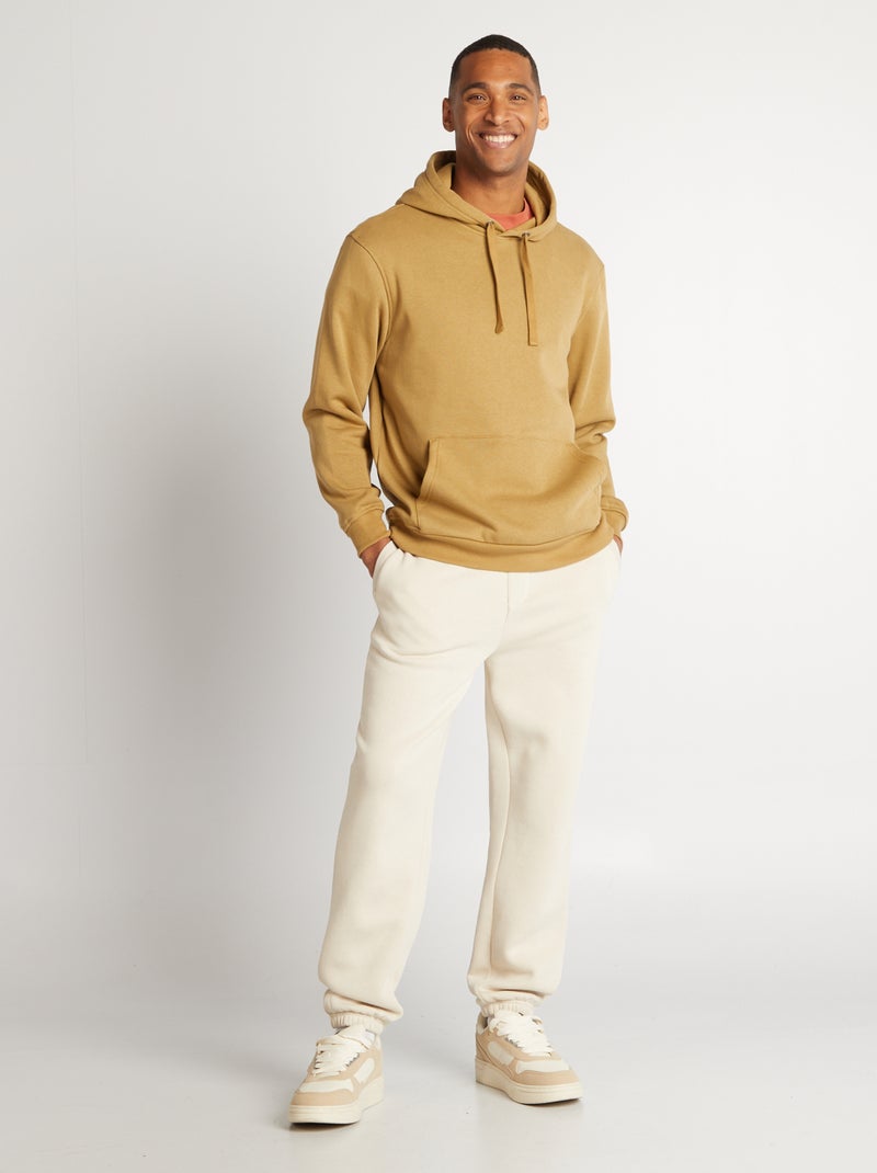Sweatshirt com capuz lisa VERDE - Kiabi