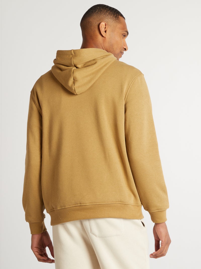 Sweatshirt com capuz lisa VERDE - Kiabi