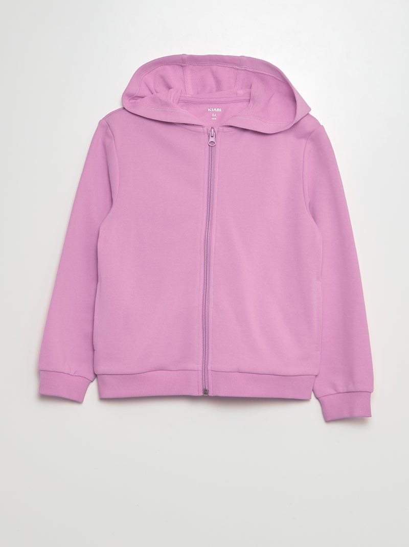 Sweatshirt com capuz lisa VIOLETA - Kiabi