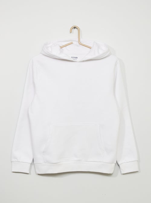 Sweatshirt com capuz liso - Kiabi