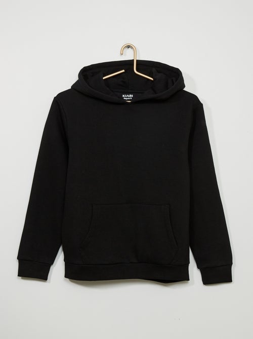 Sweatshirt com capuz liso - Kiabi