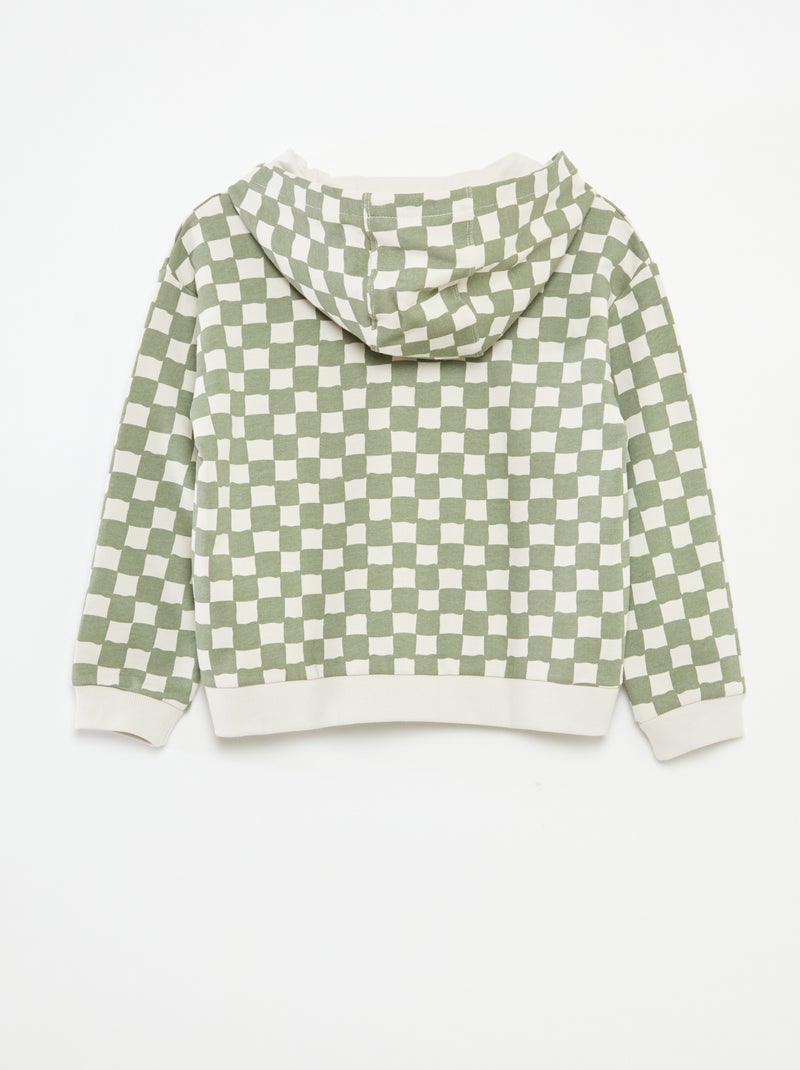 Sweatshirt com capuz loose em French Terry CAQUI - Kiabi