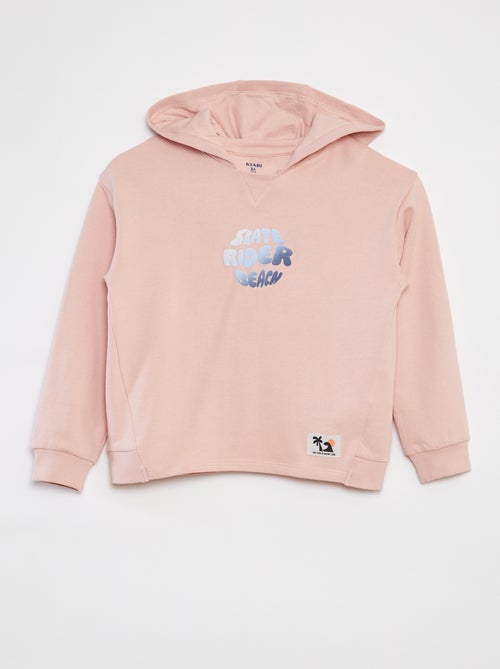 Sweatshirt com capuz loose em French Terry - Kiabi