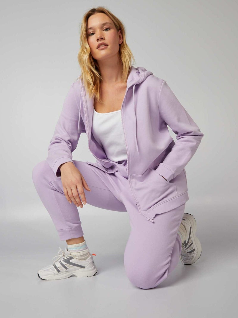 Sweatshirt com capuz Malva Claro - Kiabi
