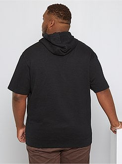 Sweatshirt com capuz manga curta - Kiabi