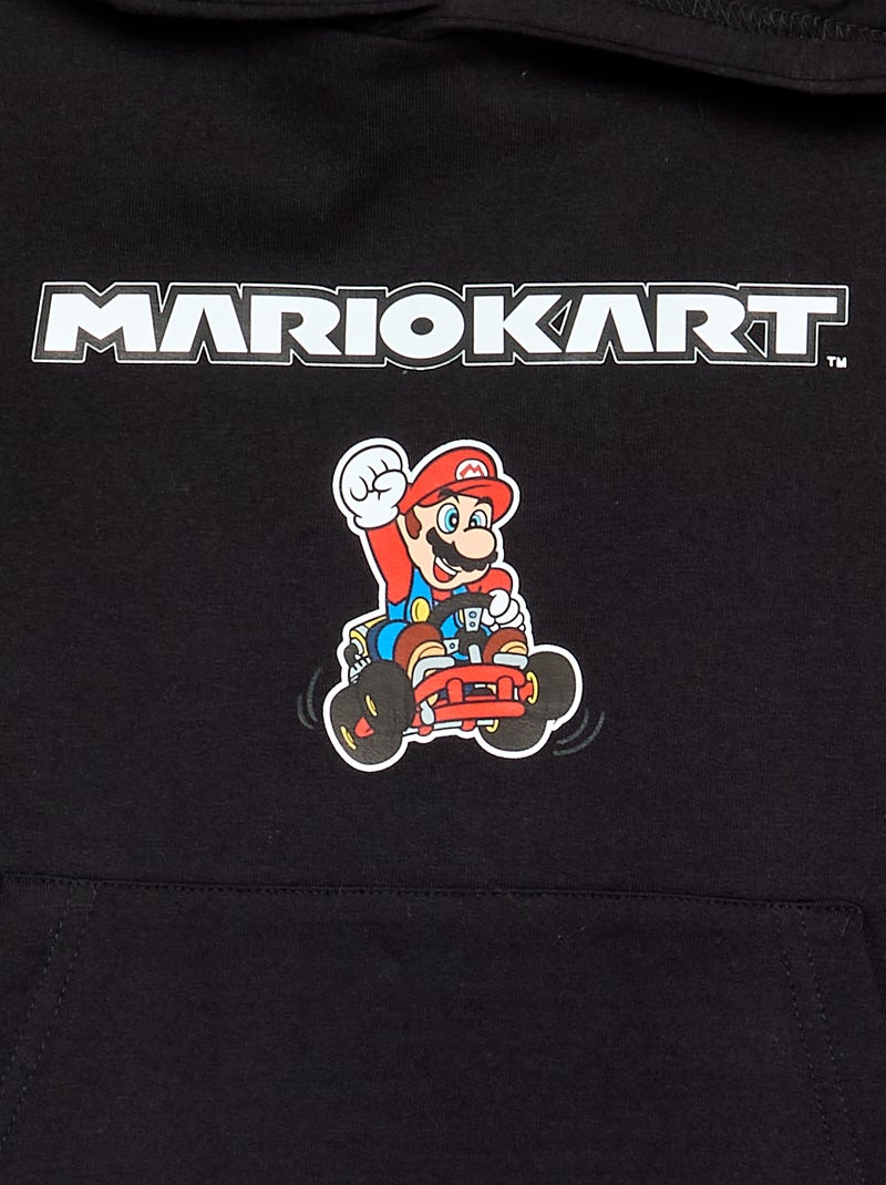 Sweatshirt com capuz 'Mario' 'Nintendo' Preto - Kiabi