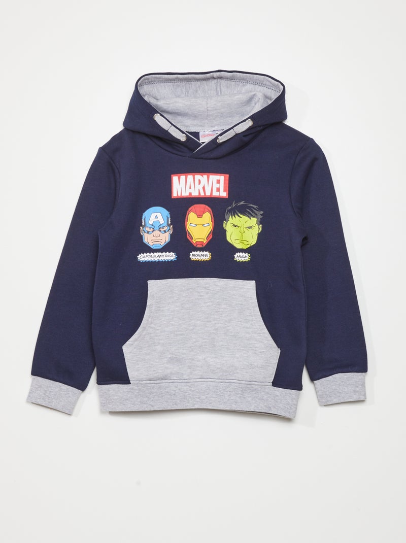 Sweatshirt com capuz 'Marvel' AZUL - Kiabi