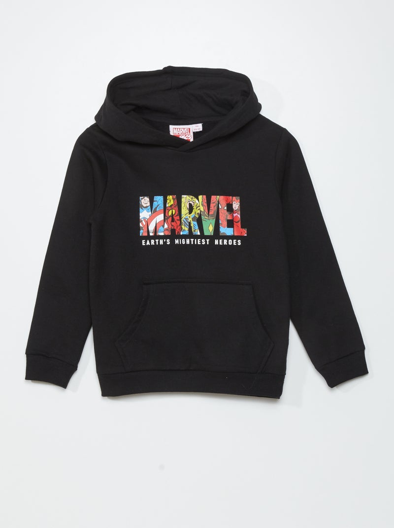 Sweatshirt com capuz 'Marvel' Preto - Kiabi
