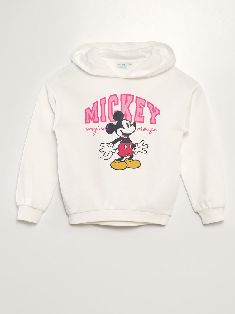 Sweatshirt com capuz 'Mickey' da 'Disney' BRANCO - Kiabi
