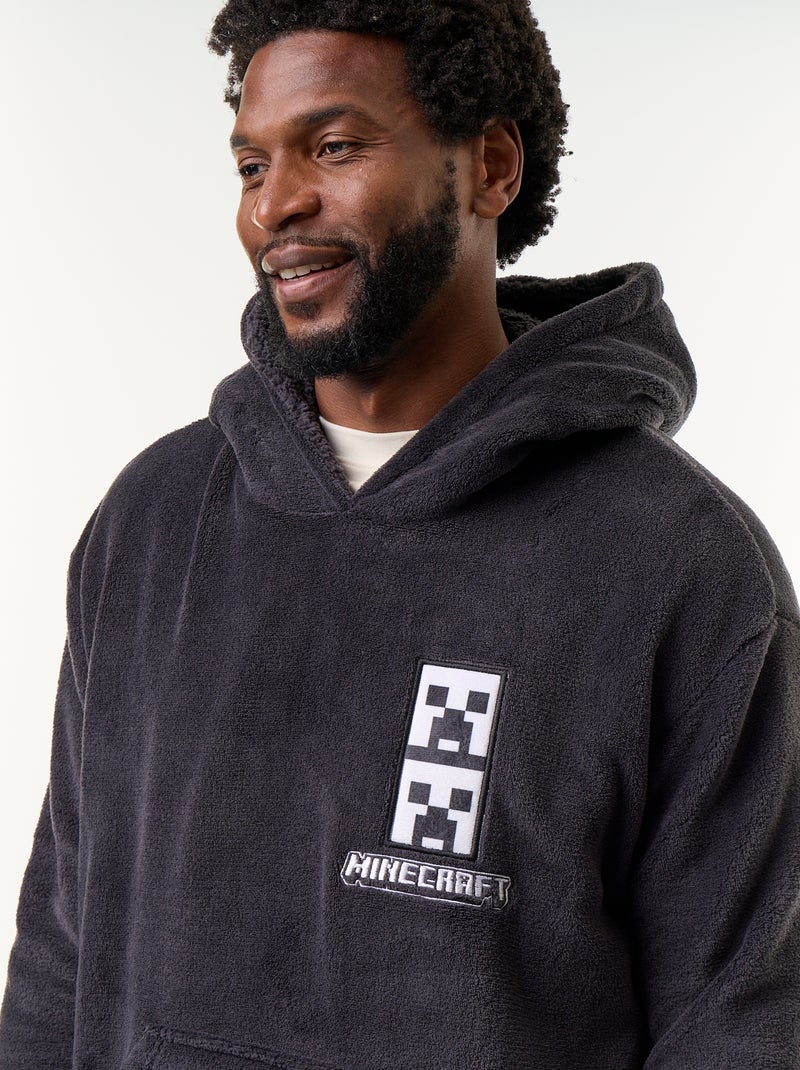 Sweatshirt com capuz 'Minecraft' Preto - Kiabi