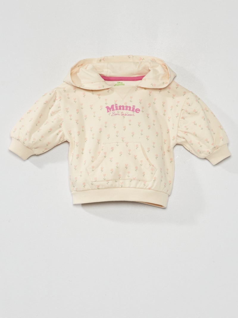 Sweatshirt com capuz 'Minnie' BRANCO - Kiabi
