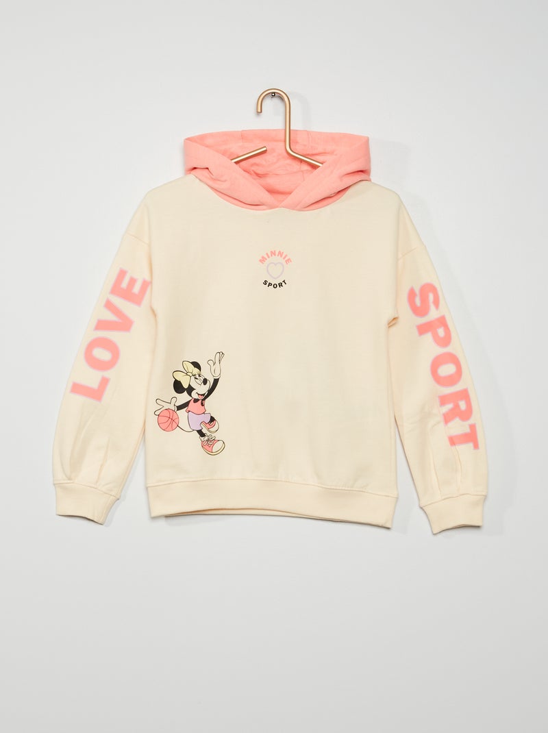 Sweatshirt com capuz 'Minnie' BRANCO - Kiabi