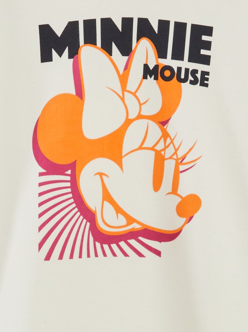 Sweatshirt com capuz 'Minnie' 'Disney' BRANCO - Kiabi