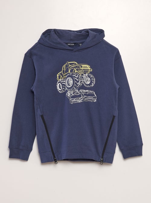 Sweatshirt com capuz 'Monster Truck' - Kiabi