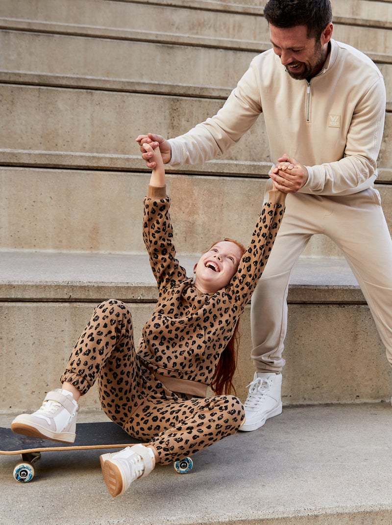 Mules Jill de grosgrén con motivo de leopardo | Saint Laurent | ES