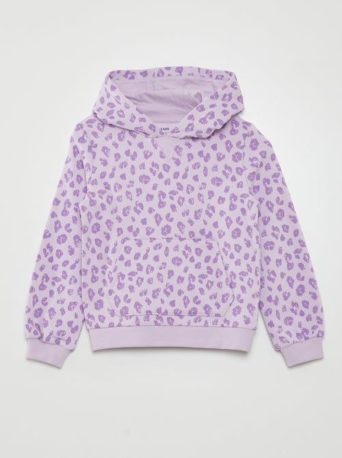 Sweatshirt com capuz motivo leopardo - Kiabi