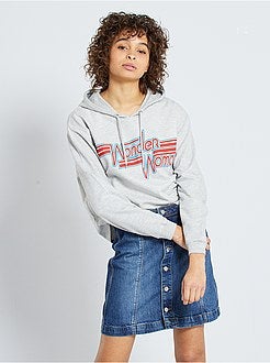 Sweatshirt com capuz 'Mulher Maravilha' - Kiabi