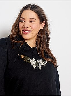Sweatshirt com capuz 'Mulher Maravilha' - Kiabi