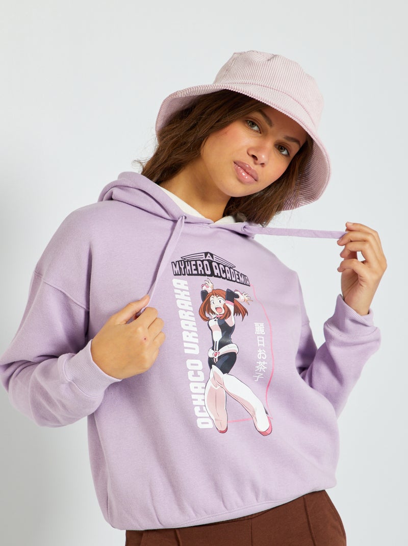 Sweatshirt com capuz 'My Hero Academia' VIOLETA - Kiabi